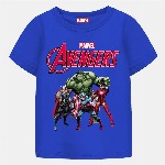 YK Marvel Boys 3 Avengers Printed Applique T-shirt