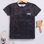 HRX by Hrithik Roshan Boys Geometric Printed Rapid-Dry T-shirt