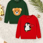 YK X Trampoline Boys Pack of 2 Patch-Work Printed T-Shirt