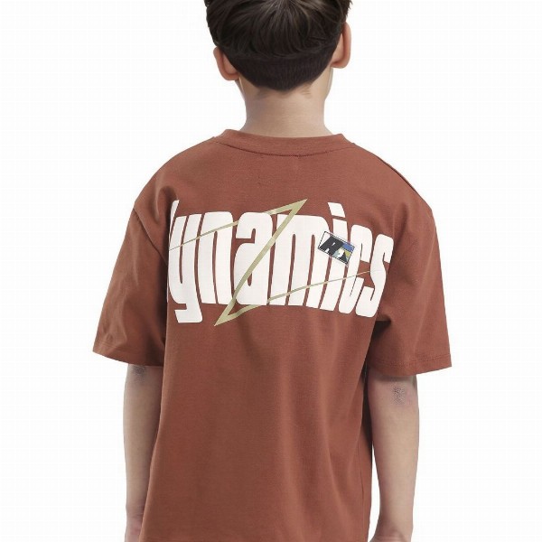 RARE ONES Boys Typography Printed Round Neck Oversized Cotton T-shirt