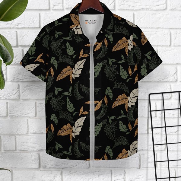 HELLCAT Boys Pack of 2 Cotton Opaque Printed Casual Shirt