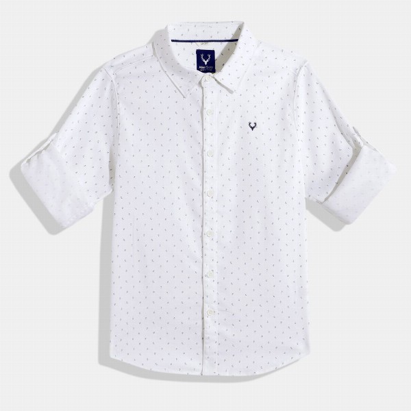 Allen Solly Junior Boys Geometric Printed Casual Shirt