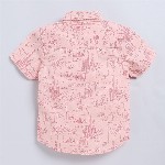 Happy Faces Kids Boys Printed Pure Cotton Casual Shirt