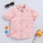 Happy Faces Kids Boys Printed Pure Cotton Casual Shirt