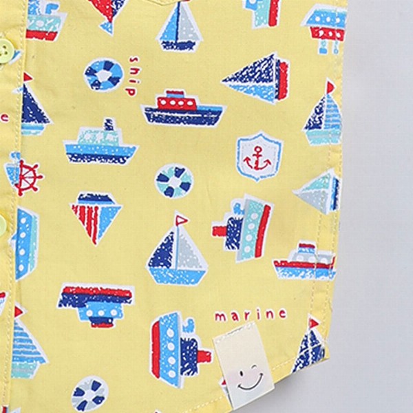 Happy Faces Kids Boys Printed Pure Cotton Casual Shirt