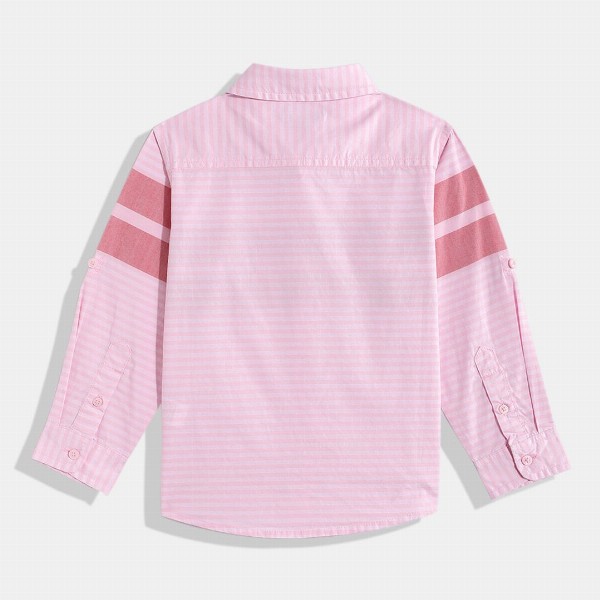 United Colors of Benetton Kids Boys Striped Pure Cotton Shirt