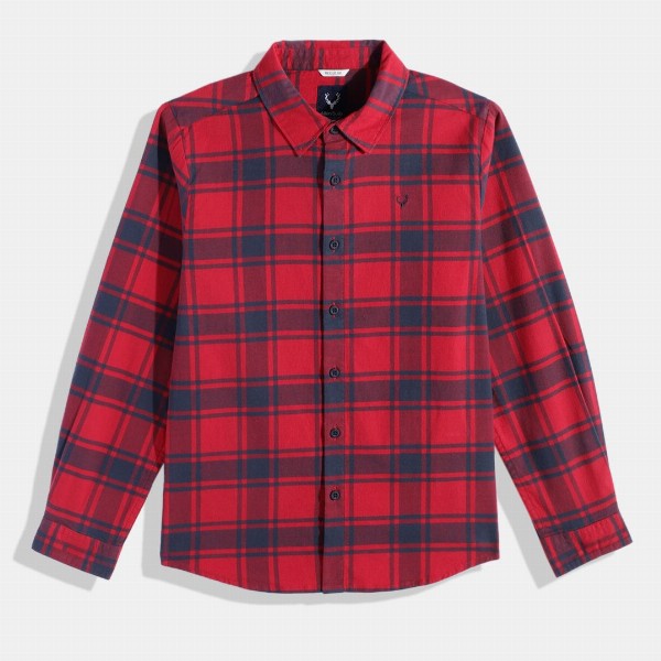 Allen Solly Junior Boys Tartan Checked Casual Shirt