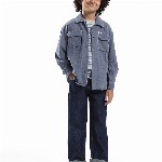 RARE ONES Boys Typography Solid Spread Collar Cotton Casual Shirt