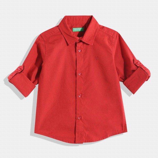 United Colors of Benetton Boys Pure Cotton Casual Shirt