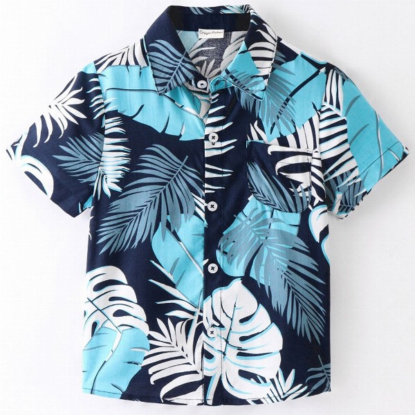 CrayonFlakes Boys Tropical Printed Casual Shirt