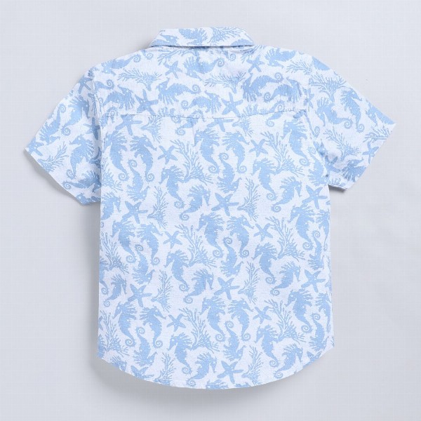 Happy Faces Kids Boys Printed Pure Cotton Casual Shirt