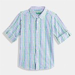 United Colors of Benetton Boys Cotton Tartan Checked Casual Shirt