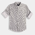 Allen Solly Junior Boys Printed Pure Cotton Casual Shirt
