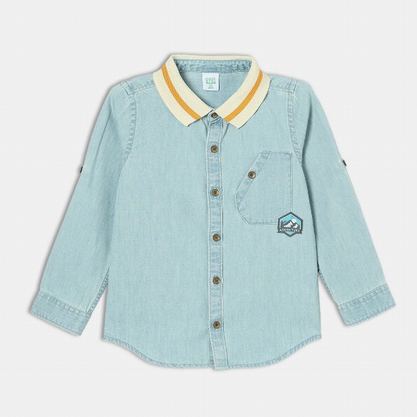 MINI KLUB Boys Contrast Collar Casual Shirt