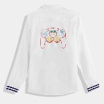 United Colors of Benetton Boys Cotton Printed Back Casual Shirt