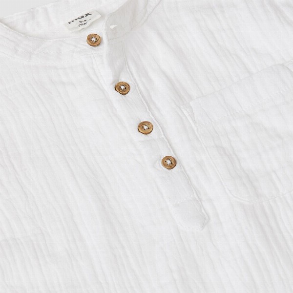max Boys Textured Spread Collar Pure Cotton Casual Shirt