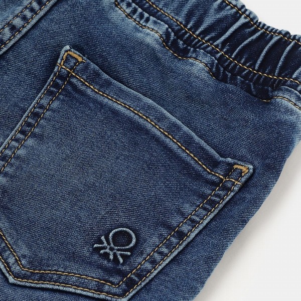 United Colors of Benetton Boys Mid-Rise Heavy Fade Cotton Jogger Jeans