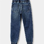 United Colors of Benetton Boys Mid-Rise Heavy Fade Cotton Jogger Jeans