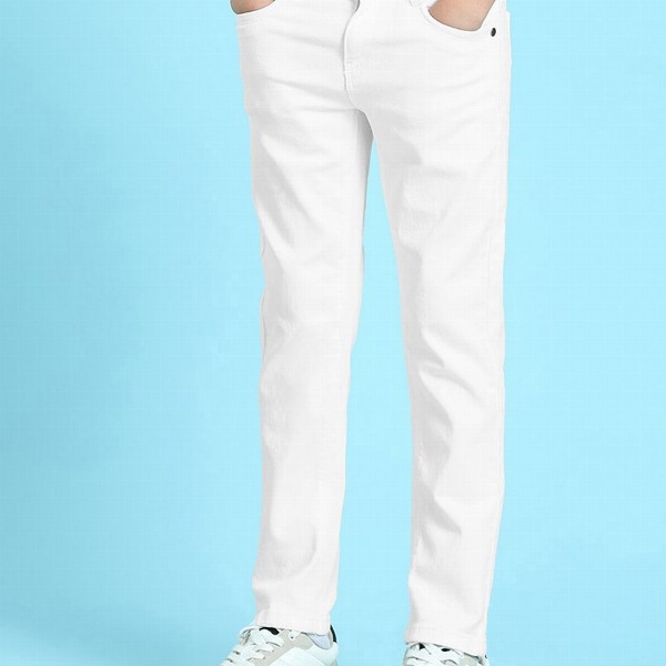 U S Polo Assn Boys White Slim Fit Jeans