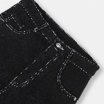 Urbano Juniors Boy's Black Loose Baggy Fit Washed Denim Cargo Jeans with Stretchable