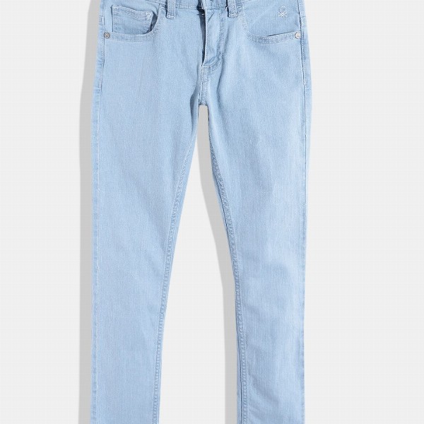 United Colors of Benetton Boys Slim Fit Mid-Rise Stretchable Jeans