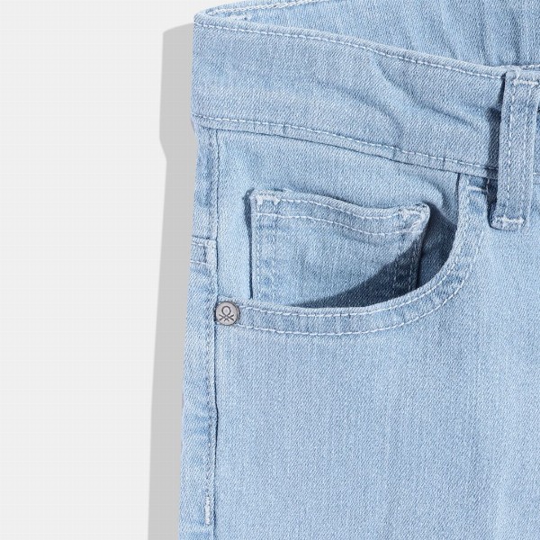 United Colors of Benetton Boys Slim Fit Mid-Rise Stretchable Jeans