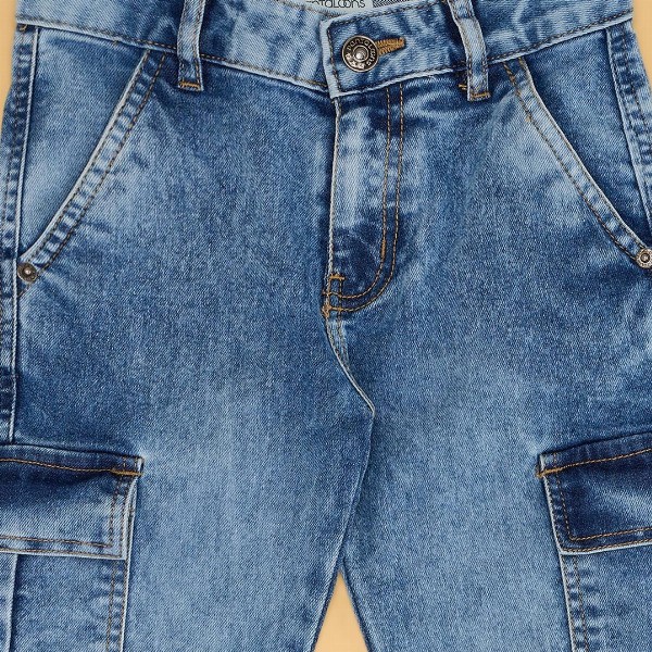Pantaloons Junior Boys Regular Fit Mid-Rise Heavy Fade Cotton Jeans