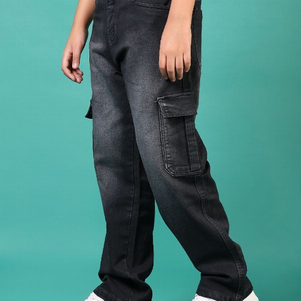V-Mart Boys Low Distress Light Fade Jeans