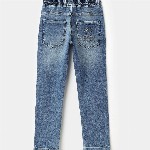 United Colors of Benetton Boys Regular Fit Mid-Rise Heavy Fade Jeans