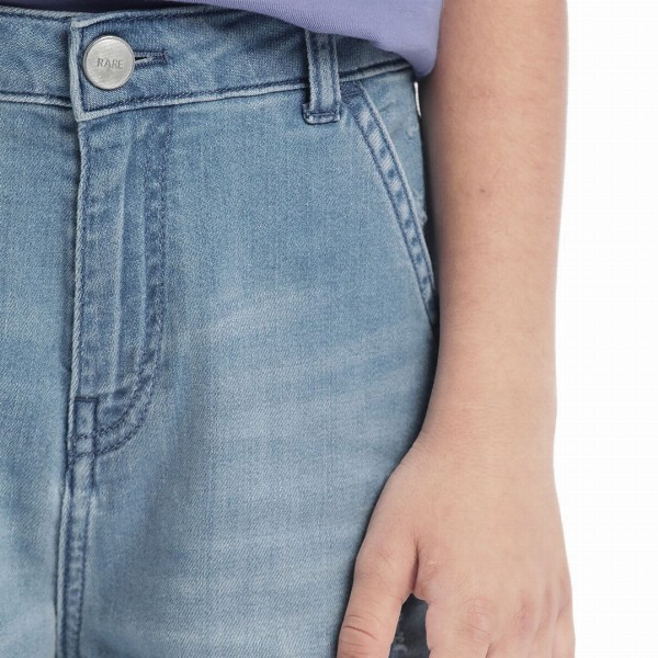 RARE ONES Boys Relaxed Fit Highly Distressed Light Fade Jeans