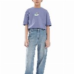 RARE ONES Boys Relaxed Fit Highly Distressed Light Fade Jeans