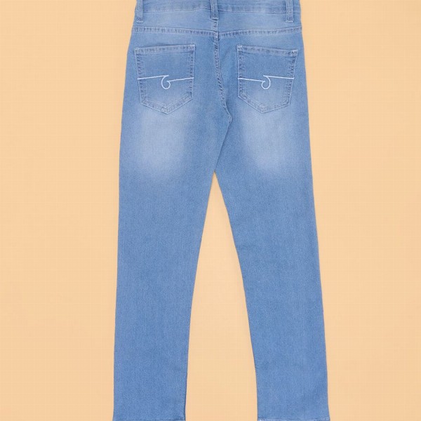 Pantaloons Junior Boys Slim Fit Light Fade Mid-Rise Stretchable Jeans