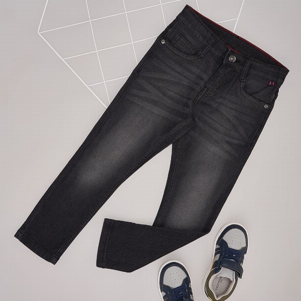 Pantaloons Junior Boys Mid-Rise Slash Knee Light Fade Jeans