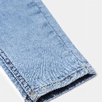 HERE&NOW Boys Blue Slim Fit Mid-Rise Heavy Fade Acid Wash Stretchable Jeans