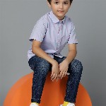 TALES & STORIES Boys Blue Slim Fit Light Fade Stretchable Denim Jeans