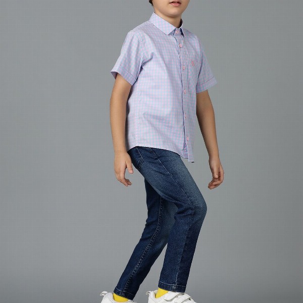 TALES & STORIES Boys Blue Slim Fit Light Fade Stretchable Denim Jeans