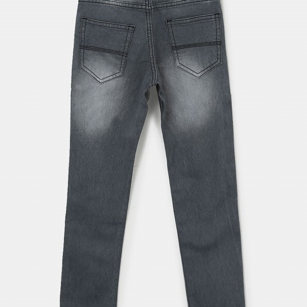 Urbano Juniors Boys Grey Slim Fit Mid-Rise Clean Look Stretchable Jeans