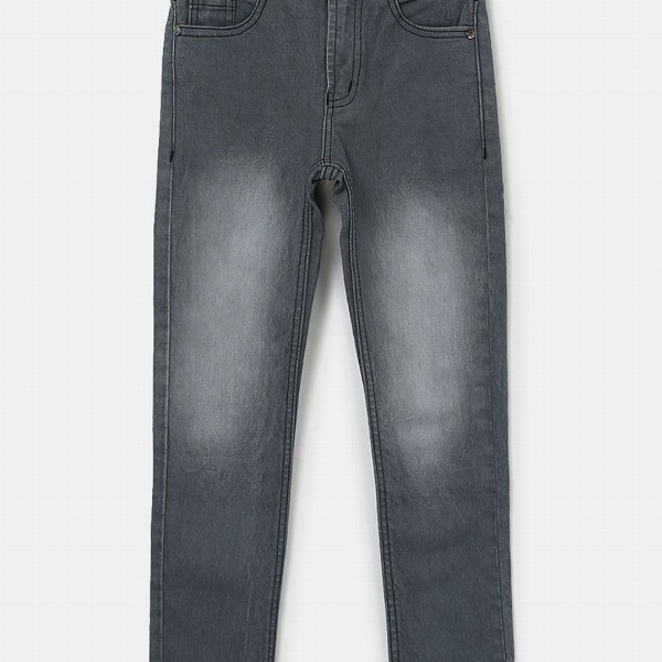 Urbano Juniors Boys Grey Slim Fit Mid-Rise Clean Look Stretchable Jeans