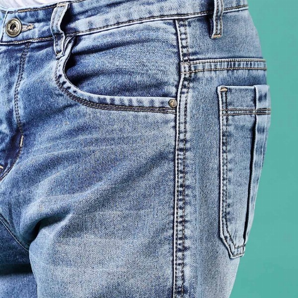 V-Mart Boys Jogger Slash Knee Light Fade Jeans