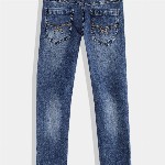 UTH by Roadster Boys Slim Fit Low Distress Light Fade Jeans