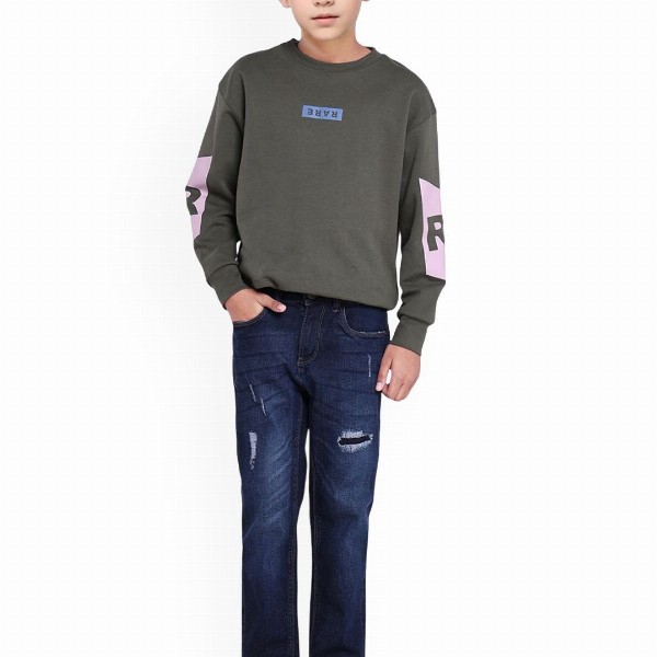 Rare Ones Boys Solid Slim Fit Jeans