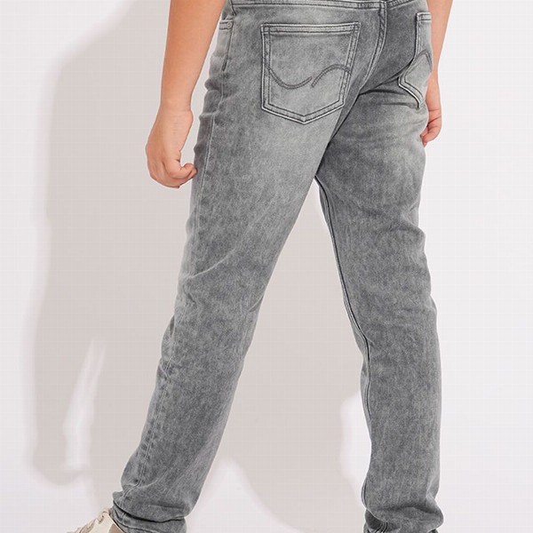 Jack & Jones Junior Boys Straight Fit Mid-Rise Pure Cotton Heavy Fade Jeans
