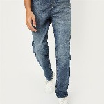 max Boys Cotton Regular Fit Low Distress Heavy Fade Jeans