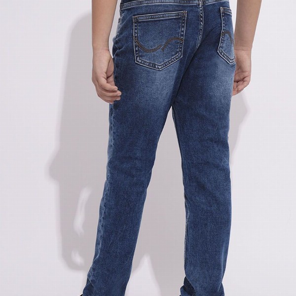 Jack & Jones Junior Boys Straight Fit Denim Cotton Heavy Fade Jeans