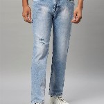 UTH by Roadster Boys Slim Fit Low Distress Heavy Fade Stretchable Jeans