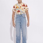 Jack & Jones Junior Boys Mid-Rise Regular Fit Heavy Fade Stretchable Jeans