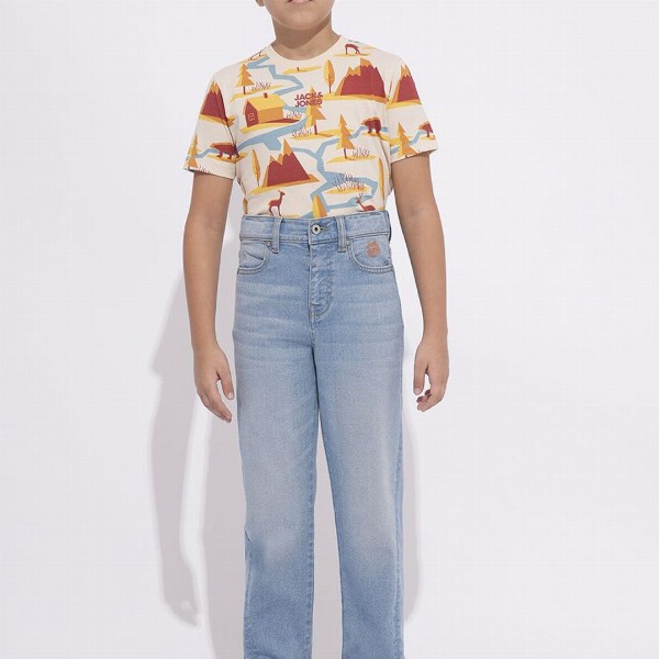 Jack & Jones Junior Boys Mid-Rise Regular Fit Heavy Fade Stretchable Jeans