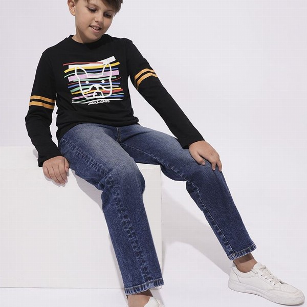 Jack & Jones Junior Boys Relaxed Fit Heavy Fade Stretchable Jeans