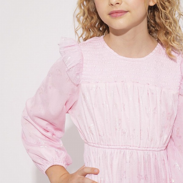 Vero Moda Girls Puff Sleeve Fit & Flare Dress