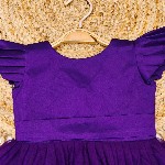 Tejam stylish frocks Girls Satin Embellished Fit & Flare Dress